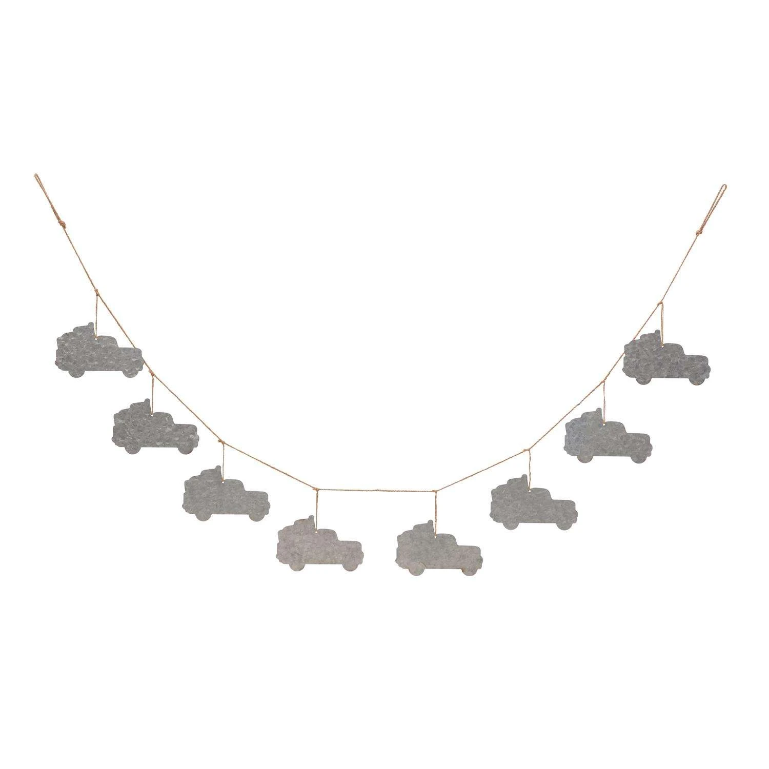 Glitzhome Patriotic Garland Burlap/Iron 1 Pc 2 Glitzhome Patriotic Garland Burlap/Iron 1 Pc - Image 2