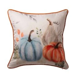 Glitzhome 0.5 In. Pumpkin Pillow Cover Fall Decor