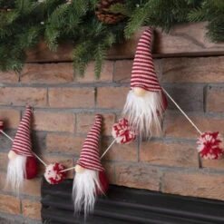 Glitzhome 6 Ft. L Gnome Garland -Glitzhome 2397ee0a 11fc 43b2 ba40 bb77da49362f