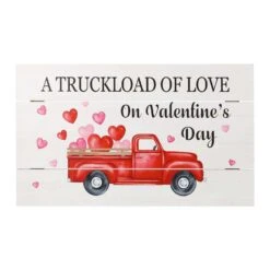 Glitzhome Valentine Wall Sign Wood 1 Pc