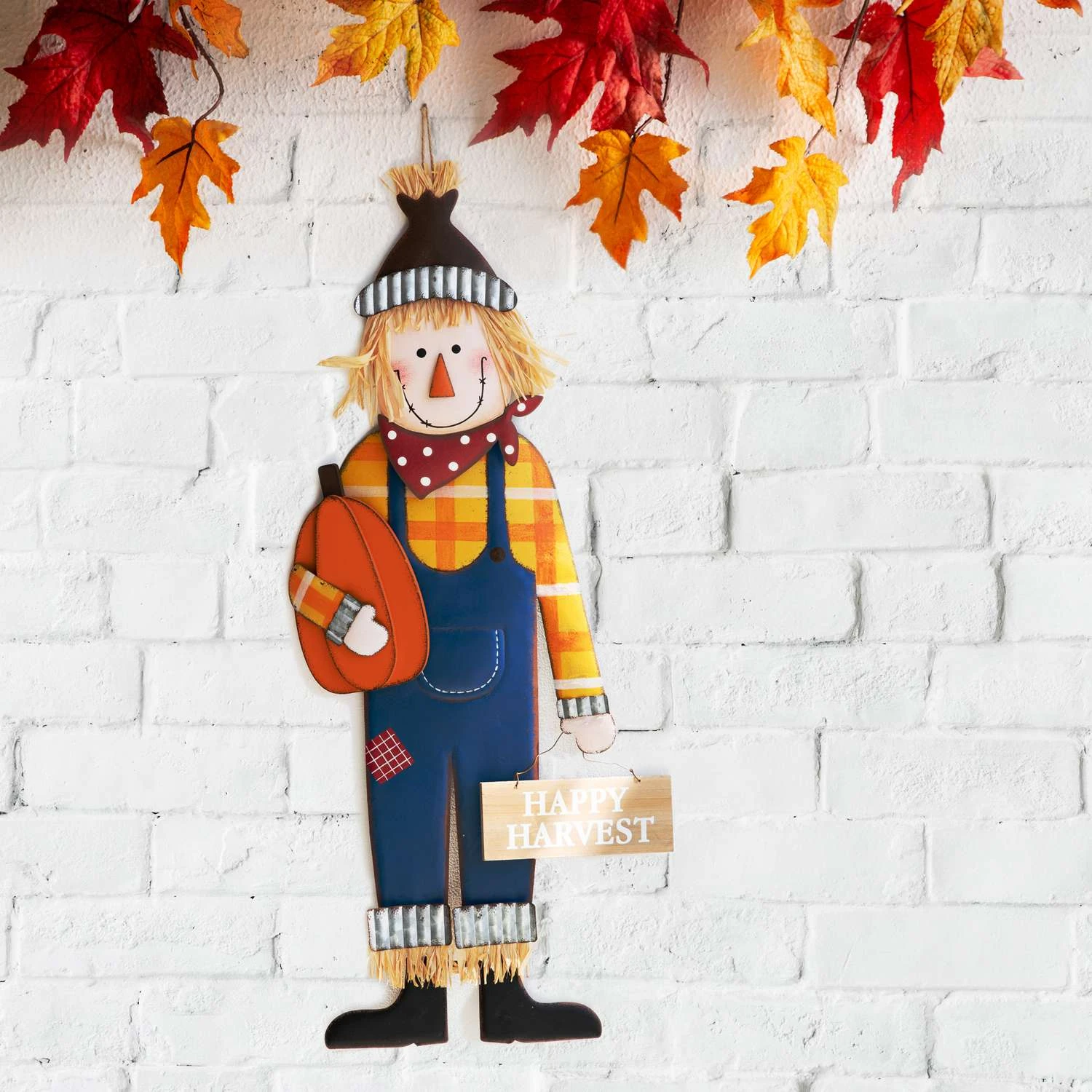 Glitzhome 36 In. Scarecrow Fall Decor 8 Glitzhome 36 In. Scarecrow Fall Decor - Image 8