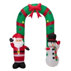 Glitzhome Santa Snowman Gate Arch 96.06 In. Inflatable 8 Glitzhome Santa Snowman Gate Arch 96.06 In. Inflatable -Glitzhome 3452d046 c3b1 449e 8428 789247a8c486