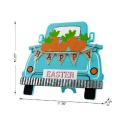 Glitzhome Easter Happy Truck Table Decor MDF/Iron/Linen 1 Pc 11 Glitzhome Easter Happy Truck Table Decor MDF/Iron/Linen 1 Pc -Glitzhome 3d2c5000 cc72 446a a8fd bb2d24f788ec