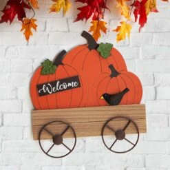 Glitzhome 26.38 In. Pumpkin Cart Fall Decor 15 Glitzhome 26.38 In. Pumpkin Cart Fall Decor -Glitzhome 3eff1be7 255f 408e b662 a9cfdb86634b