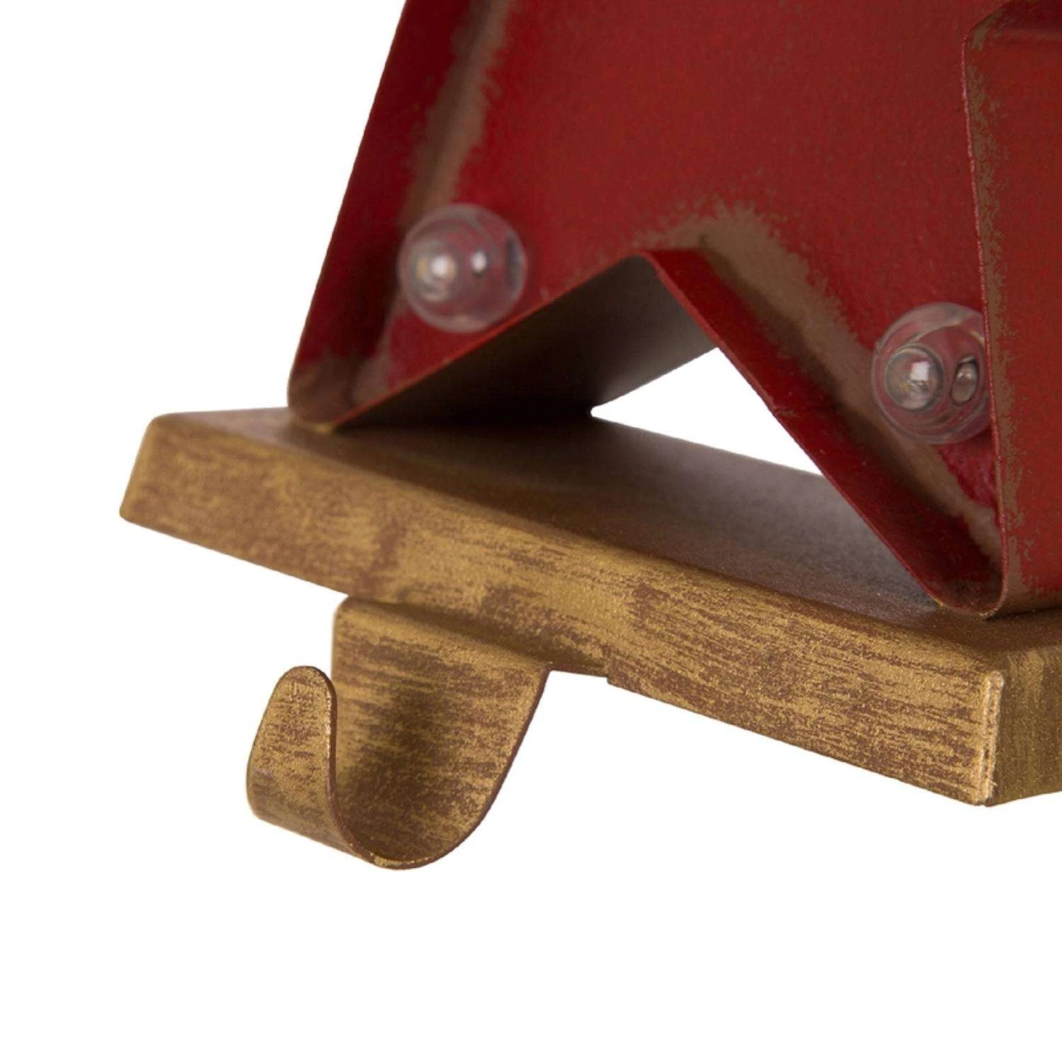 Glitzhome Marquee Red Star Christmas Stocking Holder 7.48 In. 2 Glitzhome Marquee Red Star Christmas Stocking Holder 7.48 In. - Image 2