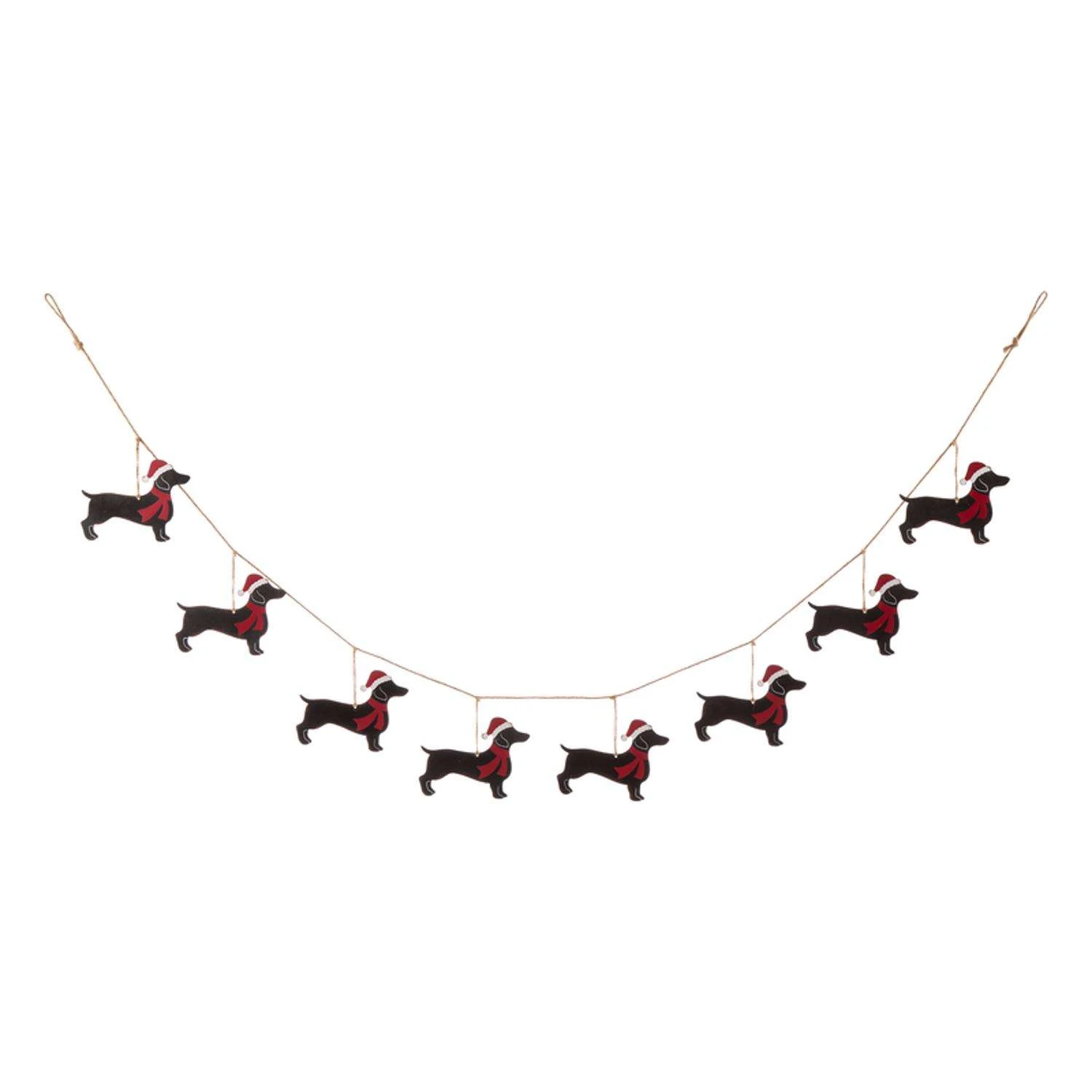 Glitzhome 6 Ft. L Dog Garland 1 Glitzhome 6 Ft. L Dog Garland