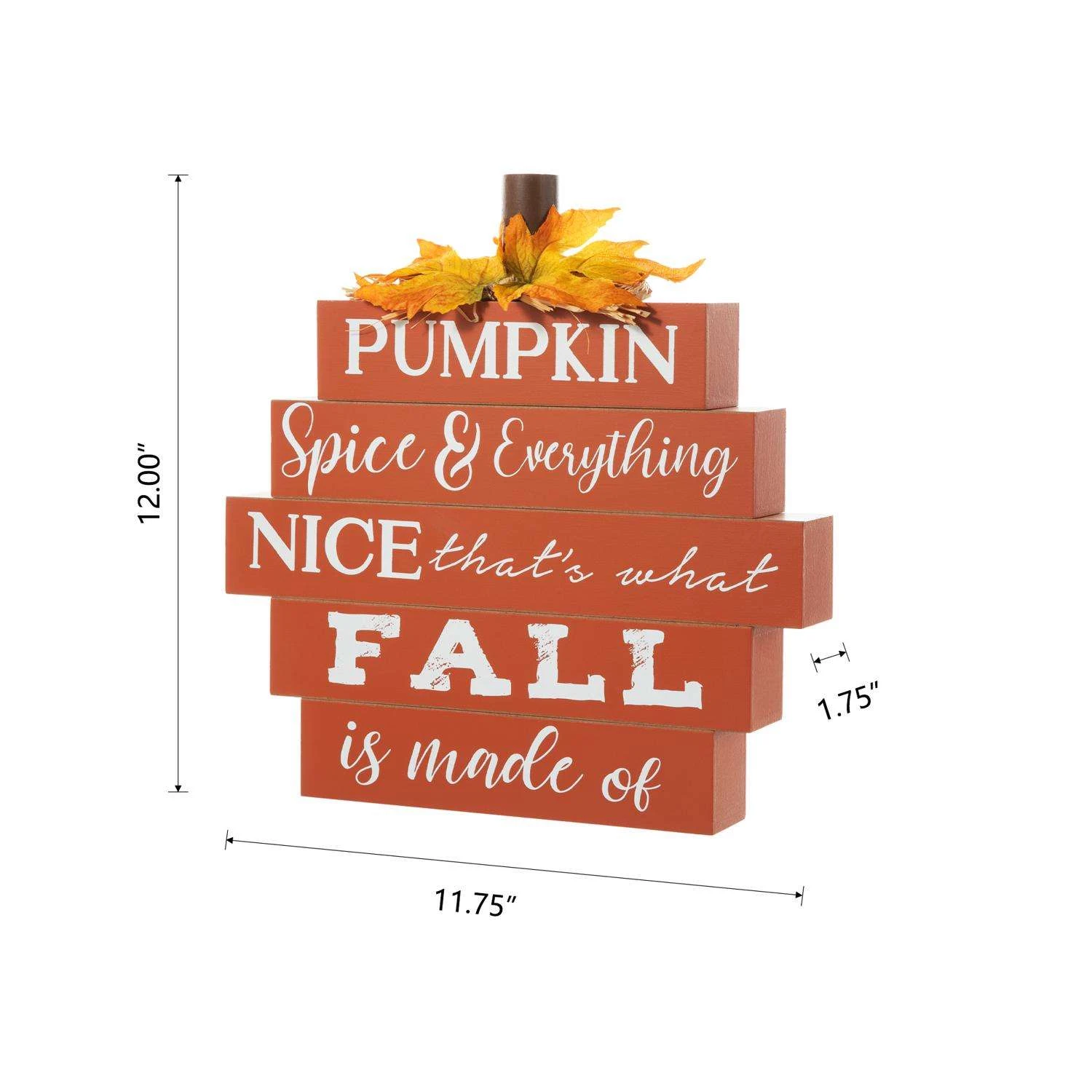 Glitzhome 12 In. Pumpkin Tabletop Decor 5 Glitzhome 12 In. Pumpkin Tabletop Decor - Image 5