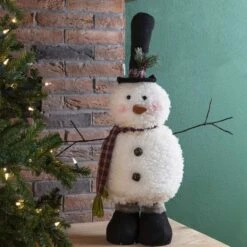 Glitzhome Multicolored Telescoped Snowman Figurine 23 In. 8 Glitzhome Multicolored Telescoped Snowman Figurine 23 In. -Glitzhome 8bfe49a1 07a1 4f93 97e3 cb2277a9b3c4