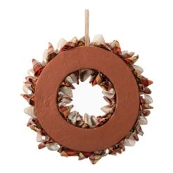 Glitzhome 18.5 In. Plaid Wreath Fall Decor -Glitzhome 93171ac7 5777 4cea b176 5eb665389159