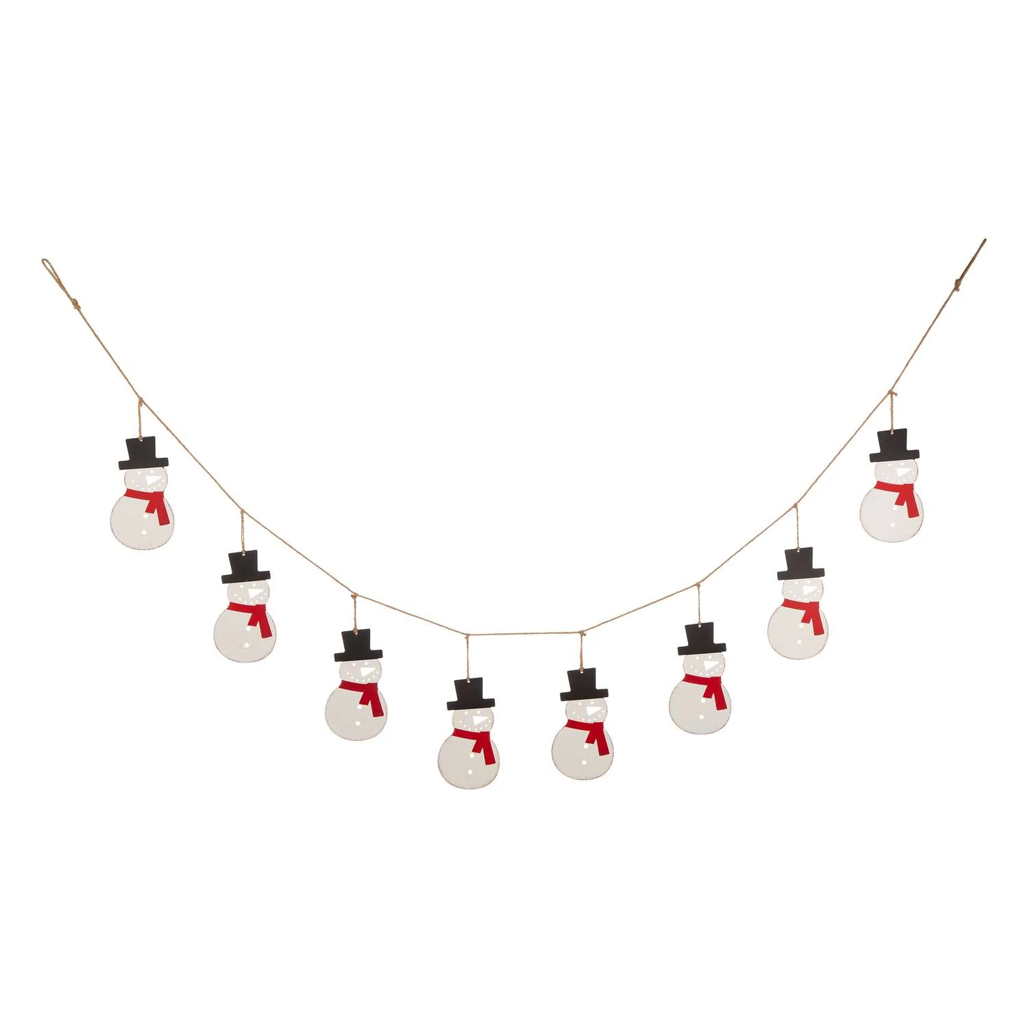 Glitzhome 6 Ft. L Snowman Garland 1 Glitzhome 6 Ft. L Snowman Garland