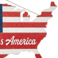 Glitzhome Patriotic Hanging Decor MDF 1 Pc 10 Glitzhome Patriotic Hanging Decor MDF 1 Pc -Glitzhome a88d643f 1a0d 4986 9c8c 0f77f5bc4999