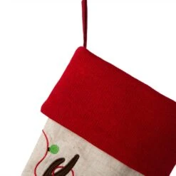 Glitzhome Multicolored Reindeer Christmas Stocking 1.18 In. 10 Glitzhome Multicolored Reindeer Christmas Stocking 1.18 In. -Glitzhome aecd6e94 928f 4f6e b236 33154b3f3555