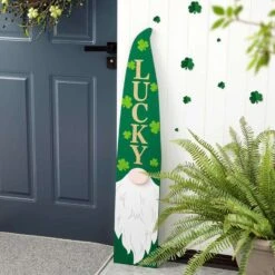 Glitzhome St Patrick's Lucky Gnome Porch Sign Decor MDF 1 Pc 8 Glitzhome St Patrick's Lucky Gnome Porch Sign Decor MDF 1 Pc -Glitzhome b39ed121 add0 4426 bbdd 1255b54ebb56
