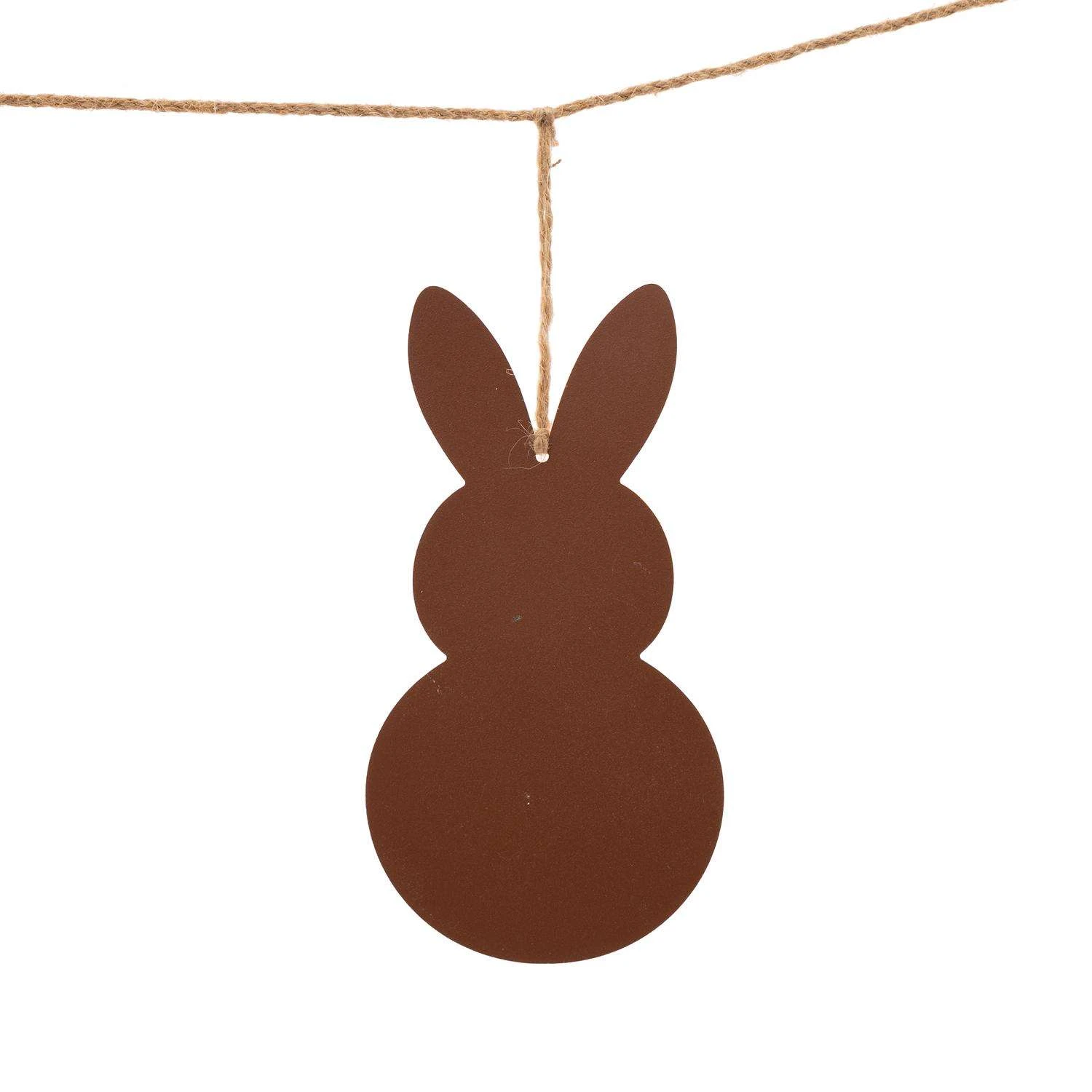 Glitzhome Easter Garland Iron/Linen 1 Pc 6 Glitzhome Easter Garland Iron/Linen 1 Pc - Image 6