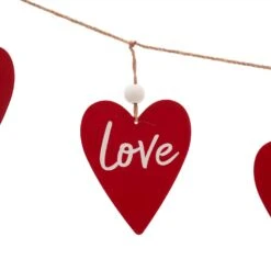 Glitzhome Valentine's Heart Garland Iron/Linen/Wood 1 Pc 7 Glitzhome Valentine's Heart Garland Iron/Linen/Wood 1 Pc -Glitzhome b6b9b891 5e83 4660 bbb5 87d5ac32ac01