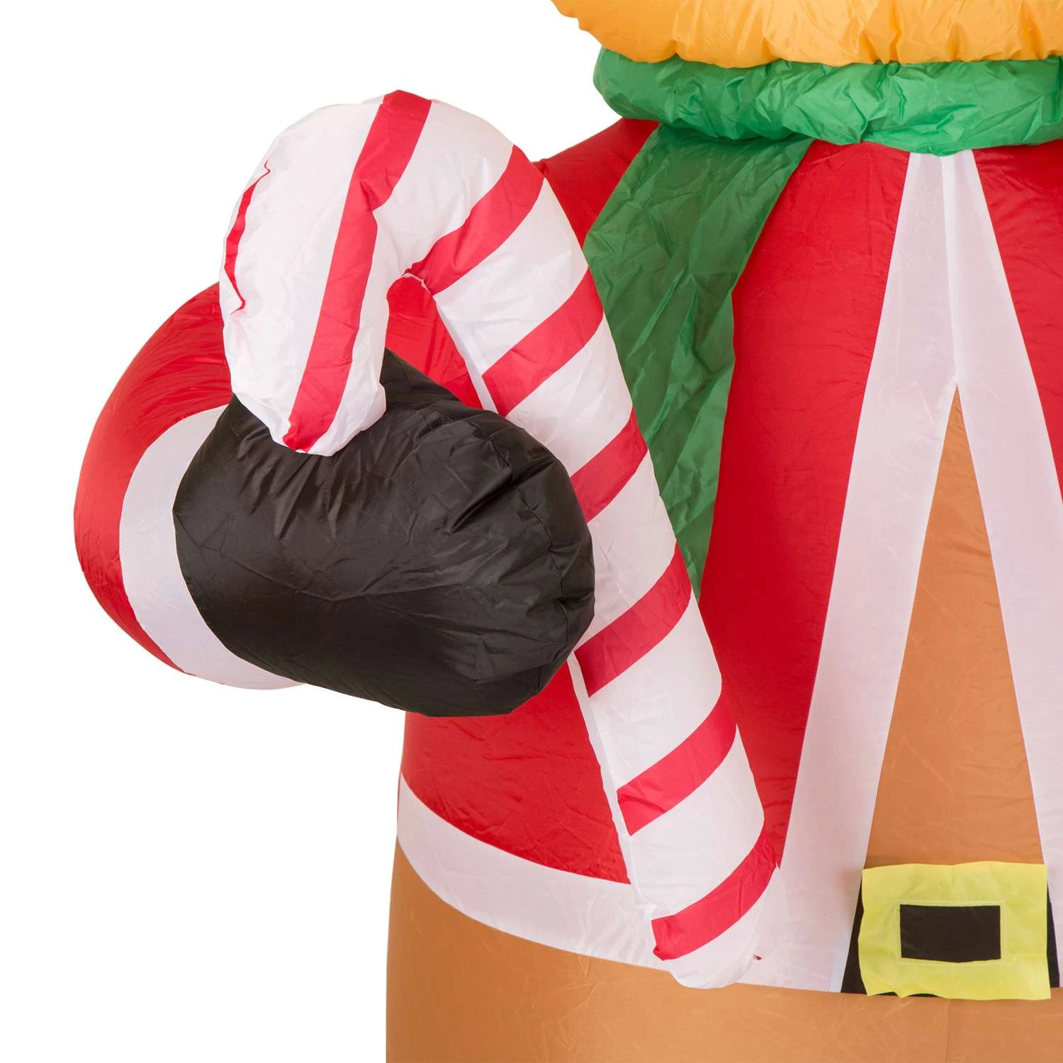 Glitzhome Reindeer Holding Candy Cane 94.49 In. Inflatable 2 Glitzhome Reindeer Holding Candy Cane 94.49 In. Inflatable - Image 2
