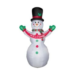 Glitzhome Snowman "Welcome" Banner 141.73 In. Inflatable 8 Glitzhome Snowman "Welcome" Banner 141.73 In. Inflatable -Glitzhome bb9eb10f 7cd2 491b bd97 80dda07df429