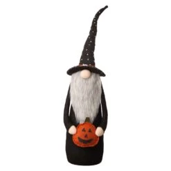 Glitzhome 13.36 In. Gnome Standing Fall Decor