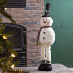 Glitzhome Multicolored Telescoped Snowman Figurine 23 In. 7 Glitzhome Multicolored Telescoped Snowman Figurine 23 In. -Glitzhome cd54d8b8 1563 40a6 bd95 1b1f234e260c