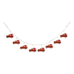 Glitzhome Valentine Truck Garland Metal 1 Pc