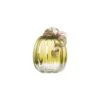 Glitzhome 5.51 In. Glass Green Pumpkin Tabletop Decor