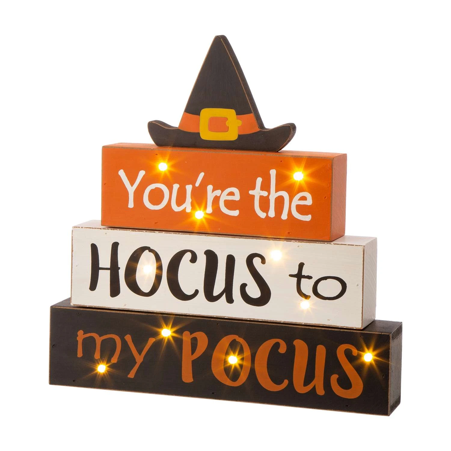 Glitzhome 11.54 In. Prelit You're The Hocus To My Pocus Sign Fall Decor 1 Glitzhome 11.54 In. Prelit You're The Hocus To My Pocus Sign Fall Decor