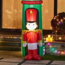 Glitzhome LED Arch Gate With Soldiers 122 In. Inflatable -Glitzhome e422e797 d14d 47b7 bc08 878cb470114e