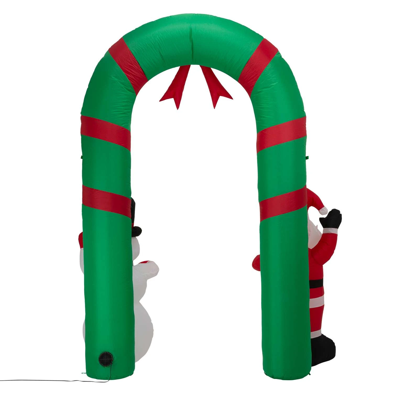 Glitzhome Santa Snowman Gate Arch 96.06 In. Inflatable 2 Glitzhome Santa Snowman Gate Arch 96.06 In. Inflatable - Image 2