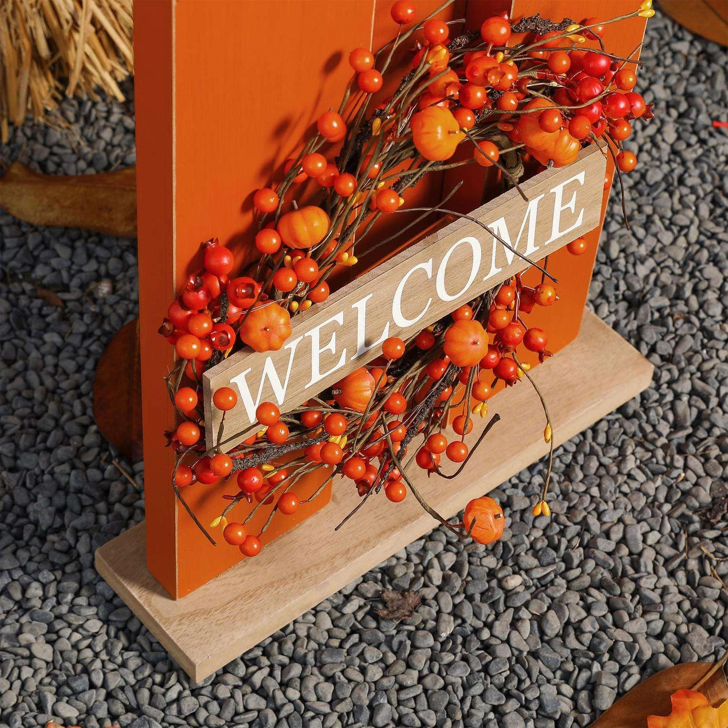 Glitzhome Warm White 30 In. LED Prelit Fall Decor 4 Glitzhome Warm White 30 In. LED Prelit Fall Decor - Image 4