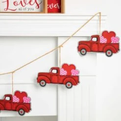 Glitzhome Valentine Truck Garland Metal 1 Pc 6 Glitzhome Valentine Truck Garland Metal 1 Pc -Glitzhome fb528e5f e7ad 4804 b13c 8321d35900cf