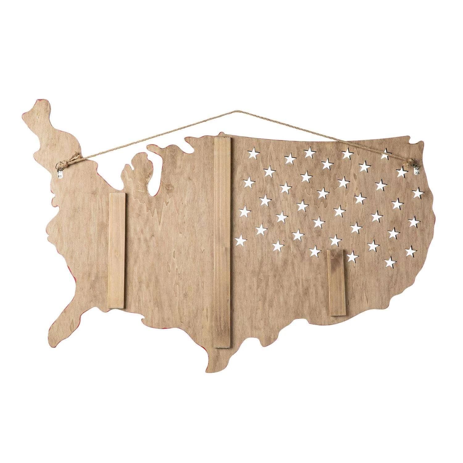 Glitzhome Patriotic Hanging Decor MDF 1 Pc 2 Glitzhome Patriotic Hanging Decor MDF 1 Pc - Image 2
